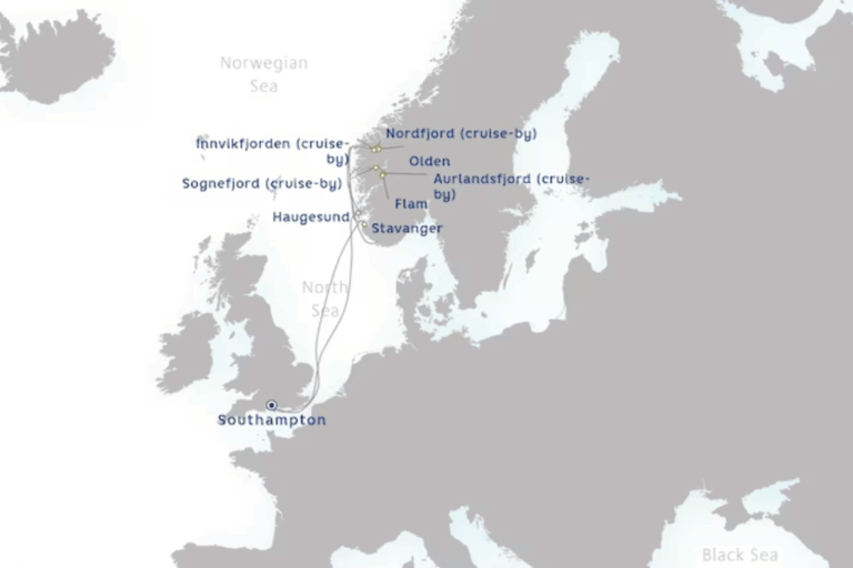 Norwegian Fjords P&O Itinerary